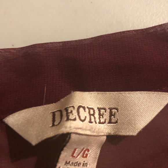 Sheer Low Cut Blouse - Picture 5 of 7